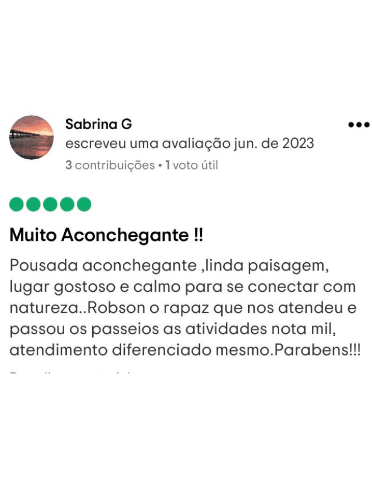 Avaliação Tripadvisor