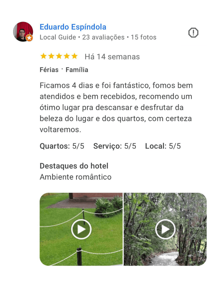 Avaliação Tripadvisor
